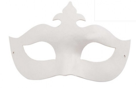 Maske Prinzessin weiß